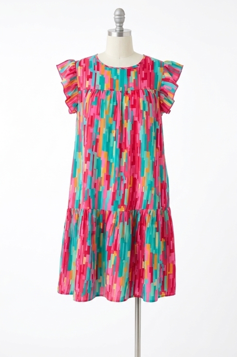 HAPTICS Dresses & Skirts - NEW HAPTICS shake it up dress in pink multi